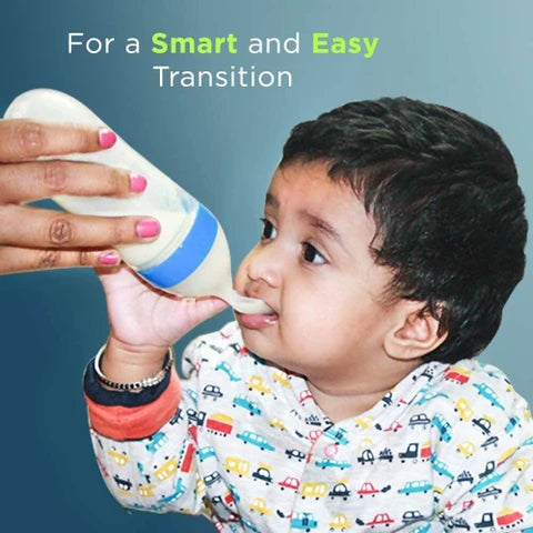 Silicone Baby Feeding Spoon Bottle for Cereal & Puree 90ML