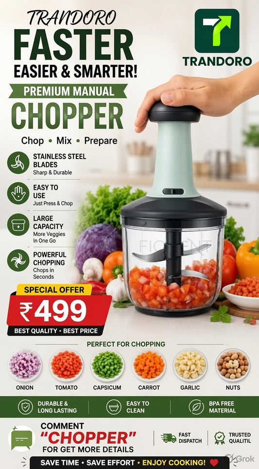 Manually Handy Chopper Mixer Cut For Vegetable